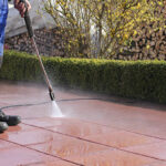 Garage power washing